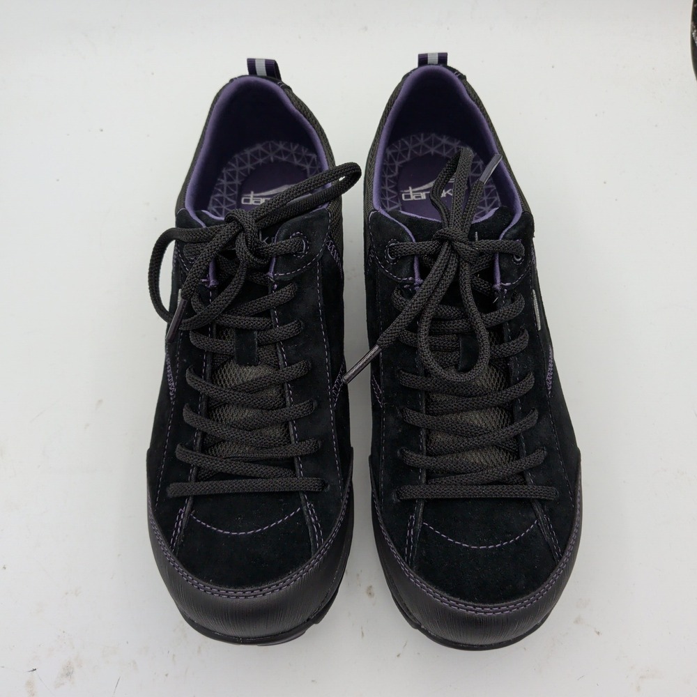 Dansko Paisley Black Suede Waterproof Outdoor Walking Shoes Vibram Womens 41 - Picture 4 of 9